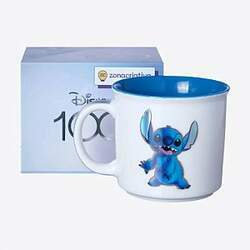 Caneca Stitch Disney 100 Anos 350ml Zona Criativa 10025456