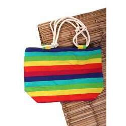 Bolsa De Praia Multicolor Listrada Arco-Íris