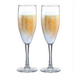 Conjunto 2 Taças de Vidro Bourbon Ruvolo 150 ml para Champagne