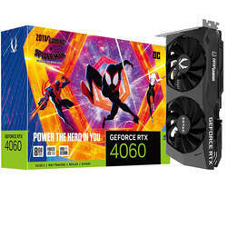 Placa De Vídeo Zotac Nvidia Geforce Twin Edge Oc Edition Spider-Man Rtx 4060 8gb Gddr6 128 Bits - ZT-D40600P-10SMP