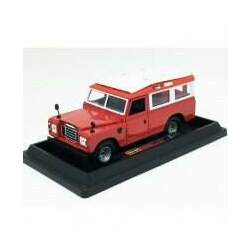 Miniatura Carro Land Rover - Vermelho / Branco - 1:2