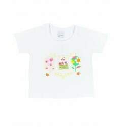 Camiseta Infantil com Pássaro Bordado - Malwee