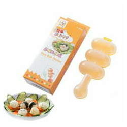 Forma Para Preparar Arroz Sushi Redondo Fácil Rice Ball Shaker - Laranja