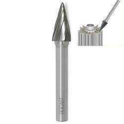 Lima Rotativa Para Alumínio Cônica - Med 12mm - Metal Duro