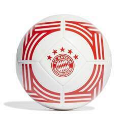 Bola de Futebol Campo Adidas Bayern Branca e Vermelha