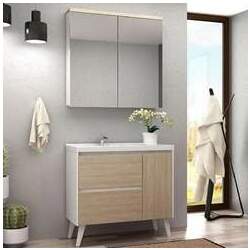 Espelheira para Banheiro Cewal 910 Roma Branco/Patina SE