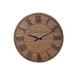 Relógio Stenchburg Números Romanos XV - Madeira Rustic Brown
