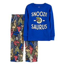 Pijama de inverno Carter's (Algodão/ Fleece) - Dinossauros