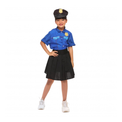 Fantasia Infantil Carnaval Policial Kate Tamanho G - Fantasias Super