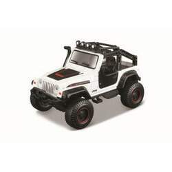 Miniatura Carro 4X4 Rebels Maisto Fresh Metal - Jeep Wrangler Rubicon - Branco