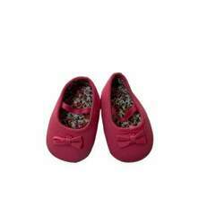 Sapato tecido rosa laço e elástico Pimpolho n 02
