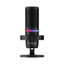 Microfone HyperX DuoCast Black Podcast, RGB, USB, Preto - 4P5E2AA