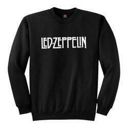 Blusa de Moletom Led Zeppelin Escrita Gola c/ elastano