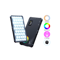 Iluminador LED Mamen SL-C02 Video Light 10W RGB 360 Bi-Color 2500K-9000K com Bateria Interna