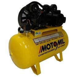 Compressor 10PES 100 litros monofásico 110/220 volts CMV-10PL100 Motomil