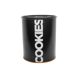 Pote Porta Condimentos em Metal Preto - Cookies