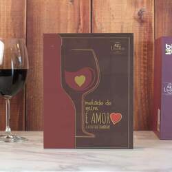 Kit com 5 Peças para Vinho Premium Wine - Metade de Mim!