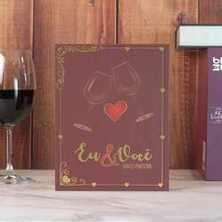 Kit com 5 Peças para Vinho Premium Wine - Eu e Você