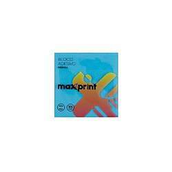 Bloco Adesivo Azul Neon 76x76mm 100 Fls Maxprint