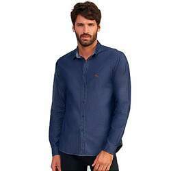 Camisa Jeans Acostamento Wash VE24 Azul Masculino