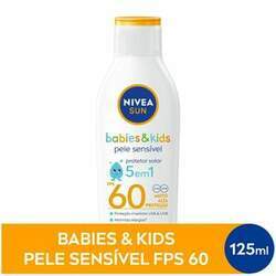 Protetor Solar Nivea Sun Babies & Kids Fps60 5 Em 1 125ml