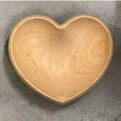 Tigela de madeira Coração G