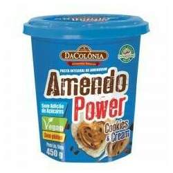 Pasta de Amendoim Amendo Power Cookies e Cream DaColônia 450g