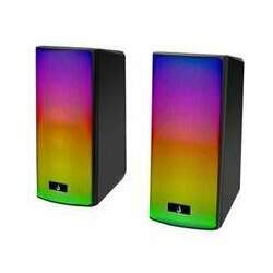 Caixa de Som Gamer Rise Mode Aura Sound S5, RGB Rainbow, 3W*2, Preto - RM-SP-05-RGB