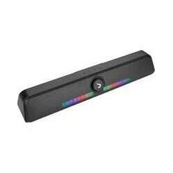 Caixa de Som Gamer Rise Mode Aura Sound S6, RGB Rainbow, Bluetooth, 5W*2, Preto - RM-SP-06-RGB