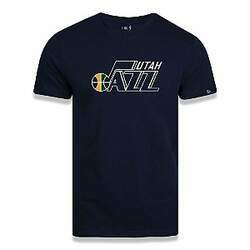 Camiseta New Era Utah Jazz Basic Logo NBA Azul Marinho