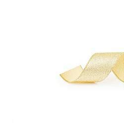 Fita Glitter Marfim Ouro 3,8cm - 01 unidade 9,14m - Cromus Natal - Rizzo Embalagens