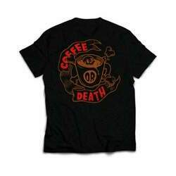 Camiseta Coffee or Death Preta