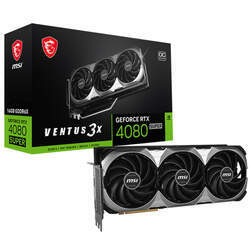 Placa De Vídeo Msi Nvidia Geforce Ventus 3x Oc Edition Rtx 4080 Super 16gb Gddr6x 256 Bits - 912-V511-233