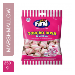 Marshmallow Torcao Rosa Recheado 250g - Fini