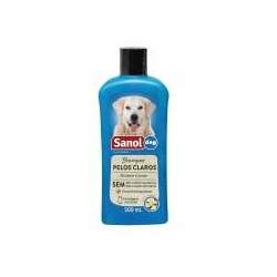 Shampoo Pelos Claros Sanol Dog para Cães e Gatos (500 ml) - Total Química