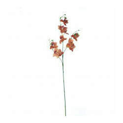 Haste de Orquídea de Silicone Laranja