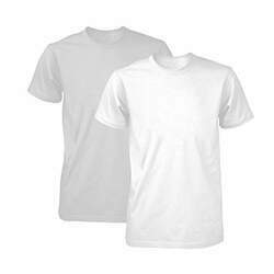 Kit de 2 Camisetas Dry Fit Masculina Part B Branco e Cinza