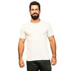 Camiseta Slim Masculina Básica Algodão Part B Natural