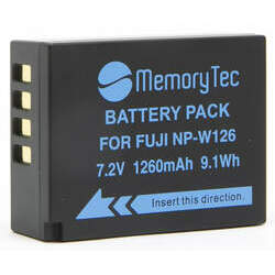Bateria NP-W126 1260mAh para câmera digital e filmadora Fuji FinePix HS30 EXR, HS50 EXR, X-E1, X-Pro1, F30, F31FD