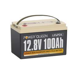 Bateria de Lítio Power Queen 12V 100A LiFePO4