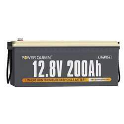 Bateria de Lítio Power Queen 12V 200A LiFePO4