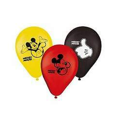 Balões de Aniversário Bexigas do Mickey pacote com 25 unid