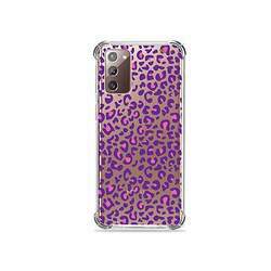 Capa (Transparente) para Galaxy Note 20 - Animal Print Purple