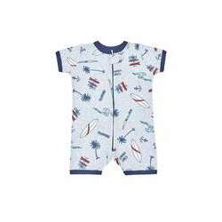 Pijama Macacão para Bebê Curto - Estampa Summer Vibes 2023