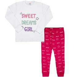 Pijama Inverno Meninas Sweet Dreams Pink- Caramell Kids