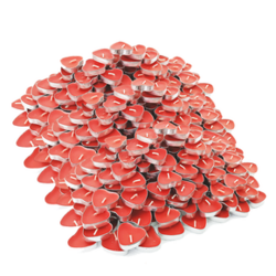 500 Velas de Coração Decorativa Morango