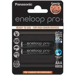 Pilha recarregável Panasonic AAA Eneloop Pro 950mAh - cartela com 2 unidades