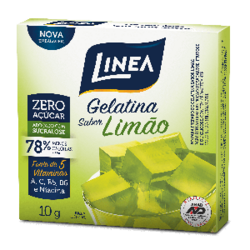 Gelatina Zero Açúcar Limão Linea 10g