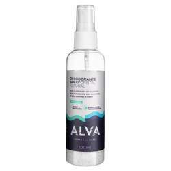 Desodorante Cristal Spray Recarregavel 30g e 100ml Alva