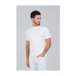 Camiseta branca Fio 30 de algodão R 40,00